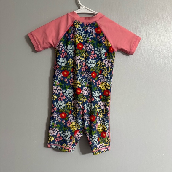 Hanna Andersson Pink and Blue Rashguard Swimwear Size 3T - Picture 2 of 8